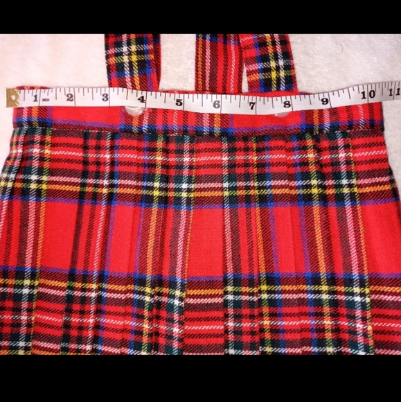 Lord & Taylor | VINTAGE Girls Tartan Plaid Pleated Jumper Skirt Size 4 Girls - Picture 7 of 10